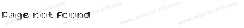 Page not found字体转换